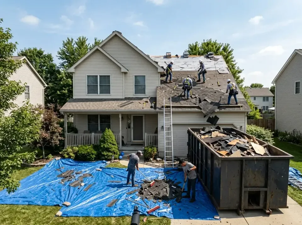 roof-replacement-debris-remova-004 — frequently asked questions, Cheapest Dumpster Rentals in Carterville, IL